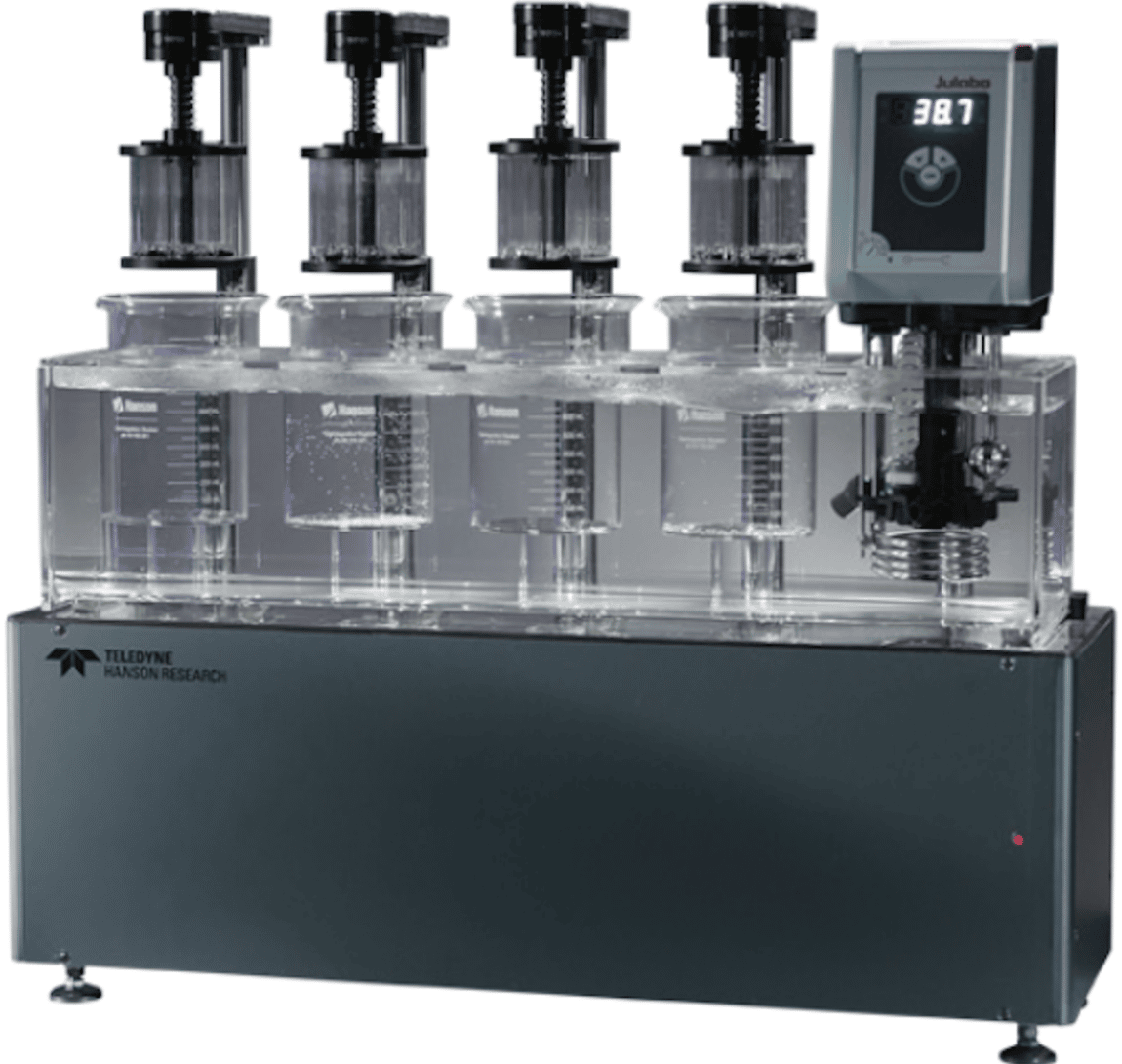 The Disi AutoSense™ from Teledyne Hanson Research delivers fully automated disintegration testing in compliance with USP  and  and their harmonized EP and JP methods. Designed for precision, productivity, and ease-of-use, the Disi AutoSense provides a fast, low- maintenance solution for disintegration labs conducting tests in new product development and batch/lot manufacturing facilities.